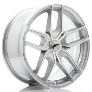 JR-Wheels JR25 Wheels 18 Inch 8.5J ET20-40 Custom PCD Silver Machined Face