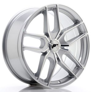 JR-Wheels JR25 Wheels 19 Inch 8.5J ET20-40 Custom PCD Silver Machined Face