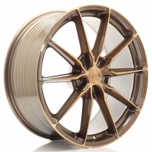 JR-Wheels JR37 Wheels 21 Inch 10J ET10-64 Custom PCD Flow Form Platinum Bronze