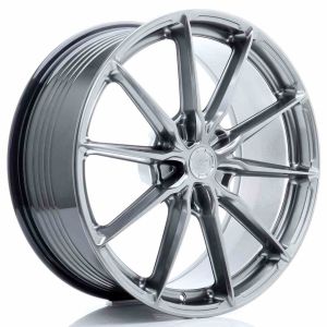 JR-Wheels JR37 Wheels 21 Inch 9J ET10-52 Custom PCD Flow Form Hyper Black