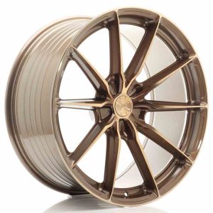 JR-Wheels JR37 Wheels 21 Inch 9.5J ET0-35 Custom PCD Flow Form Platinum Bronze