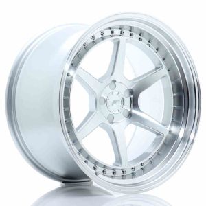 JR-Wheels JR43 Wheels 19 Inch 11J ET0-25 Custom PCD Flow Form Silver Machined Face