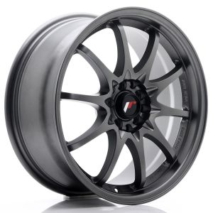 JR-Wheels JR5 Wheels 17 Inch 7.5J ET35 5x100,5x114.3 Flat Gun Metal