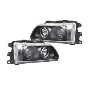 Sonar Headlights Angel Eyes Black Housing Honda Civic,CRX Facelift