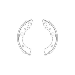 Ashuki Rear Brake Shoes OEM Honda Civic,Del Sol