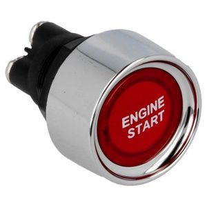 QSP Start Button Red Silver 22mm
