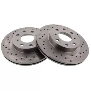 BrakeMax Front Brake Discs Perforated 262mm Honda Accord,Prelude