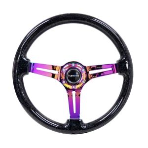 NRG Innovations Steering Wheel Deep Dish Black 350mm Wood