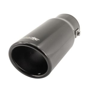 Simoni Racing Exhaust Tip Round Black Stainless Steel