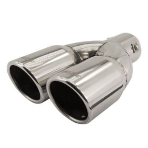 Simoni Racing Exhaust Tip Double Round Stainless Steel