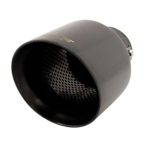 Simoni Racing Exhaust Tip 38-63mm Round Black Stainless Steel