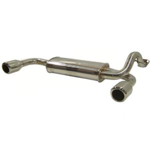 SRS Rear Muffler Double SS Conical Flange 61mm Stainless Steel Honda Civic,CRX